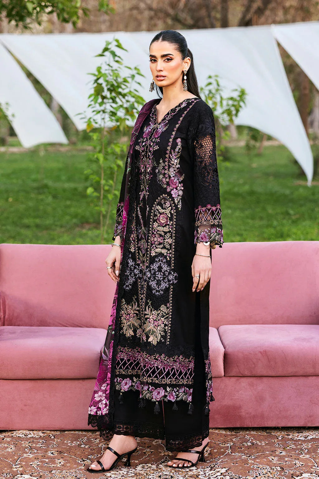 Ramsha | Riwayat Lawn Collection | Y-1302 - Rang-e-Khaas