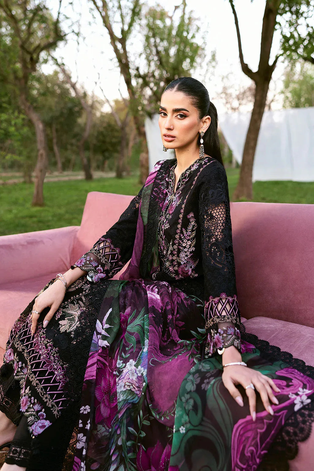 Ramsha | Riwayat Lawn Collection | Y-1302 - Rang-e-Khaas