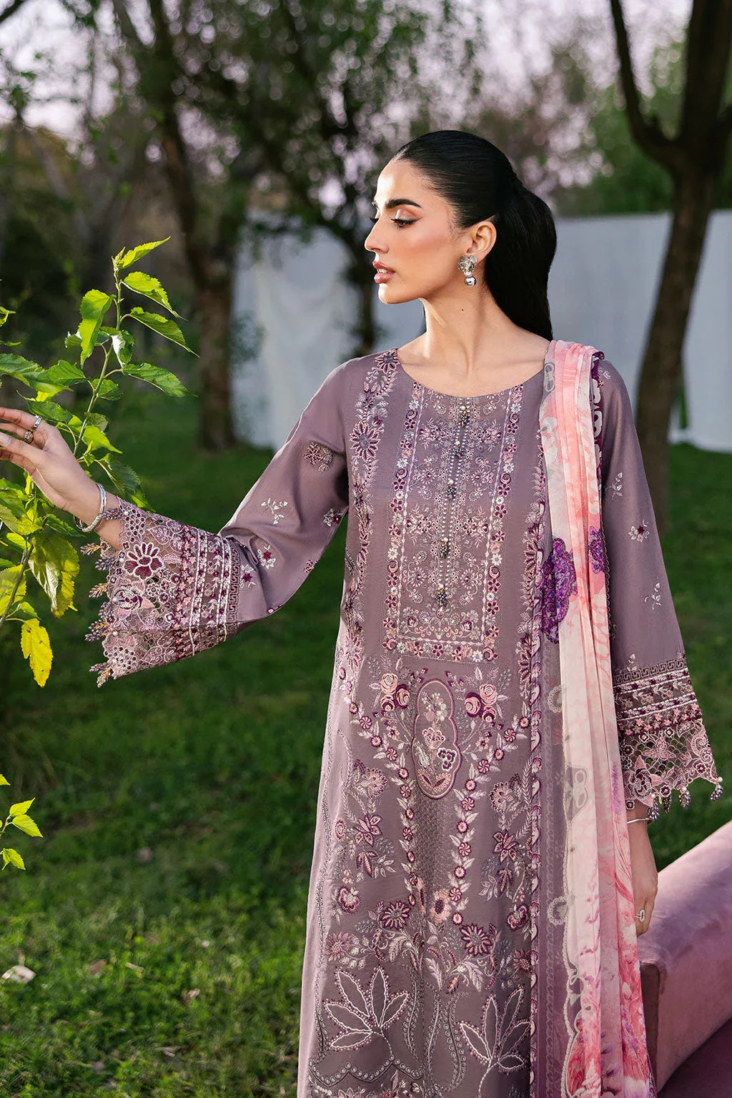 Ramsha | Riwayat Lawn Collection | Y-1310 - Rang-e-Khaas