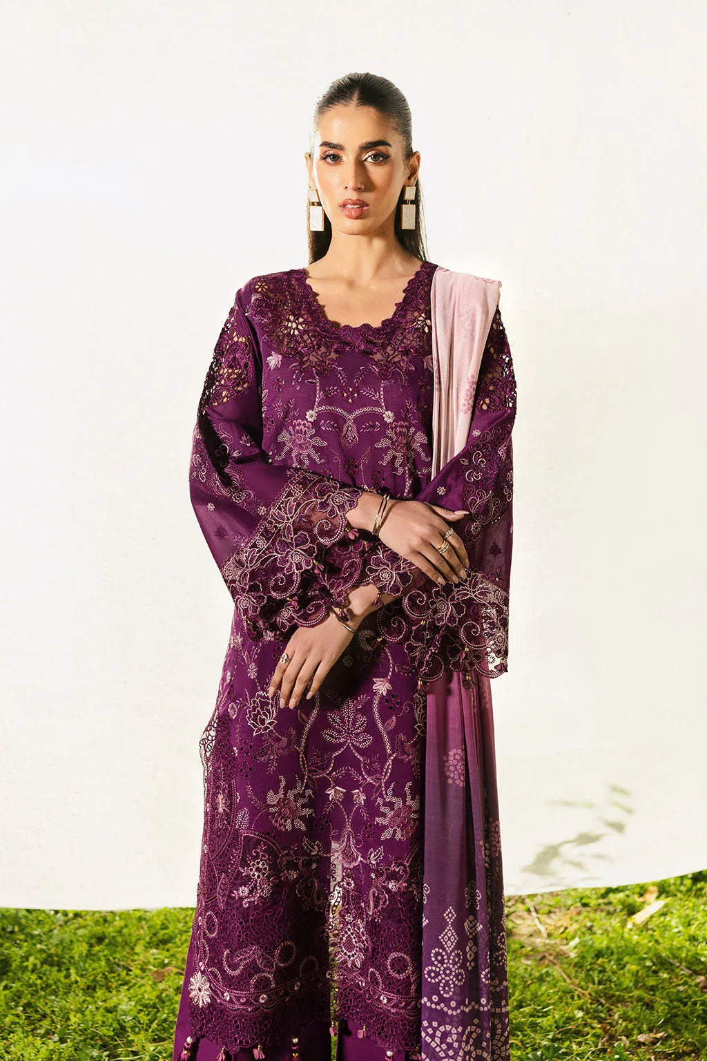 Ramsha | Riwayat Lawn Collection | Y-1305 - Rang-e-Khaas