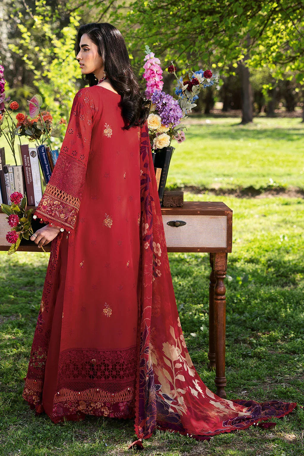 Ramsha | Riwayat Lawn Collection | Y-1309 - Rang-e-Khaas