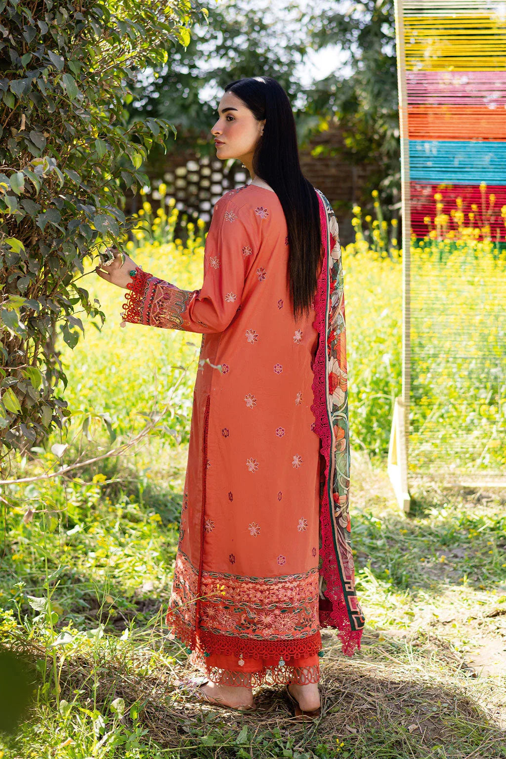 Ramsha | Riwayat Lawn Collection | Y-1205 - Rang-e-Khaas