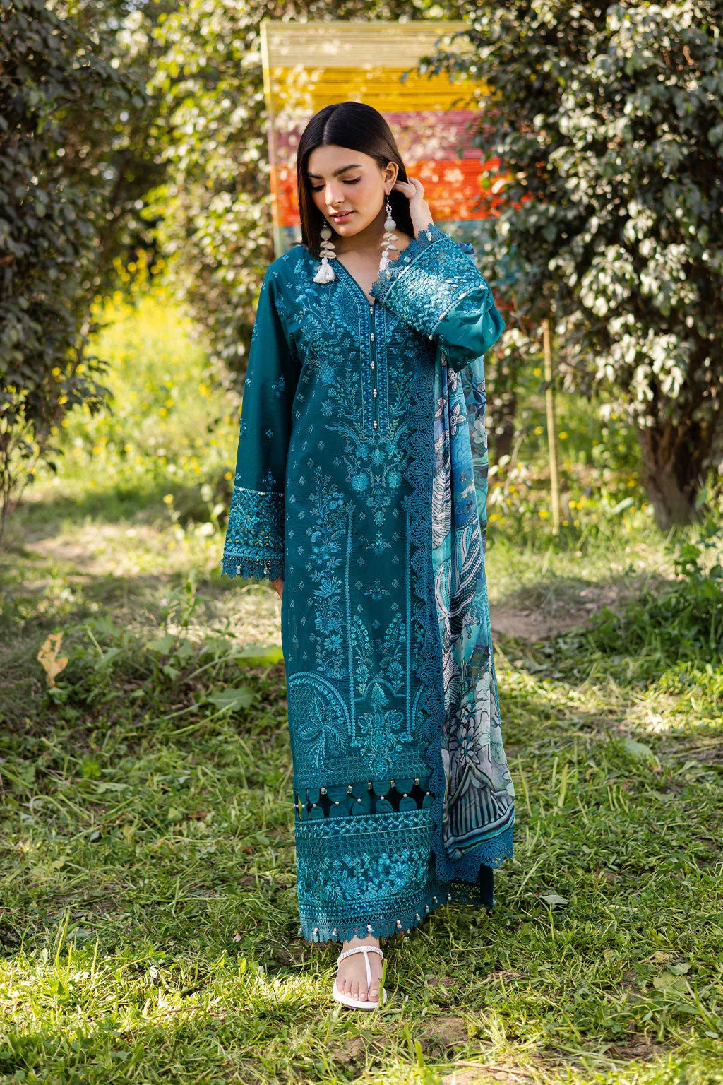 Ramsha | Riwayat Lawn Collection | Y-1206 - Rang-e-Khaas