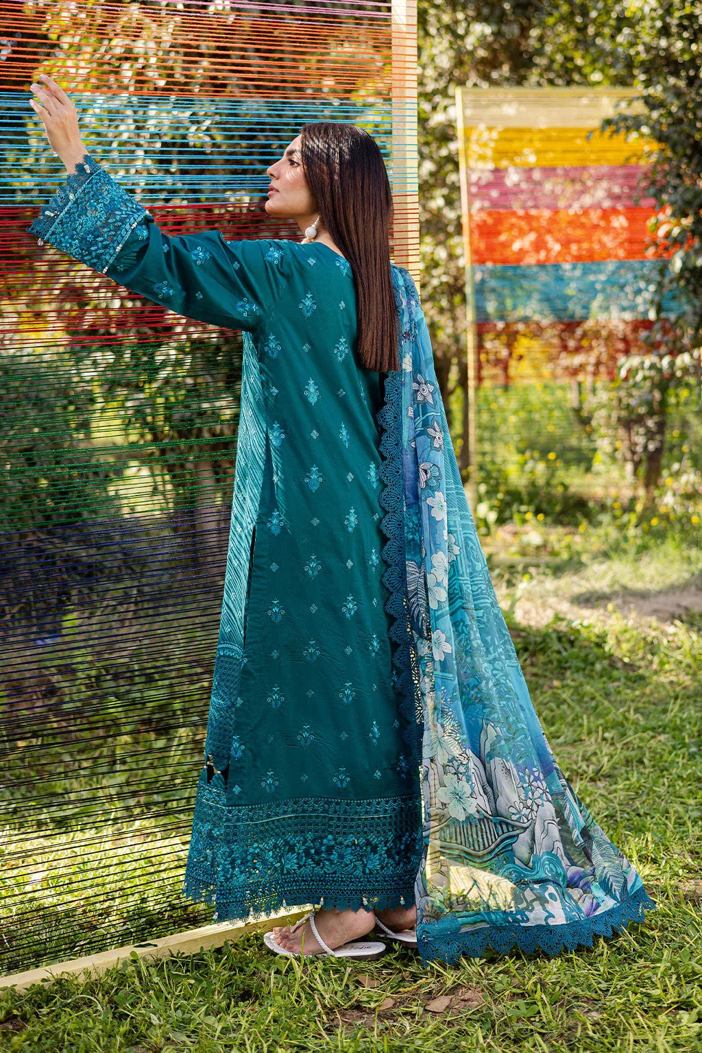Ramsha | Riwayat Lawn Collection | Y-1206 - Rang-e-Khaas
