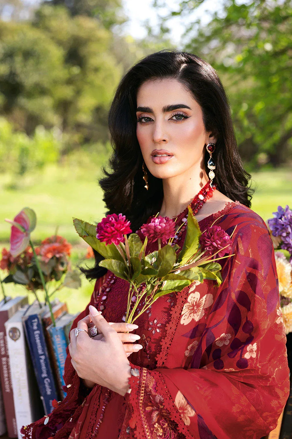 Ramsha | Riwayat Lawn Collection | Y-1309 - Rang-e-Khaas