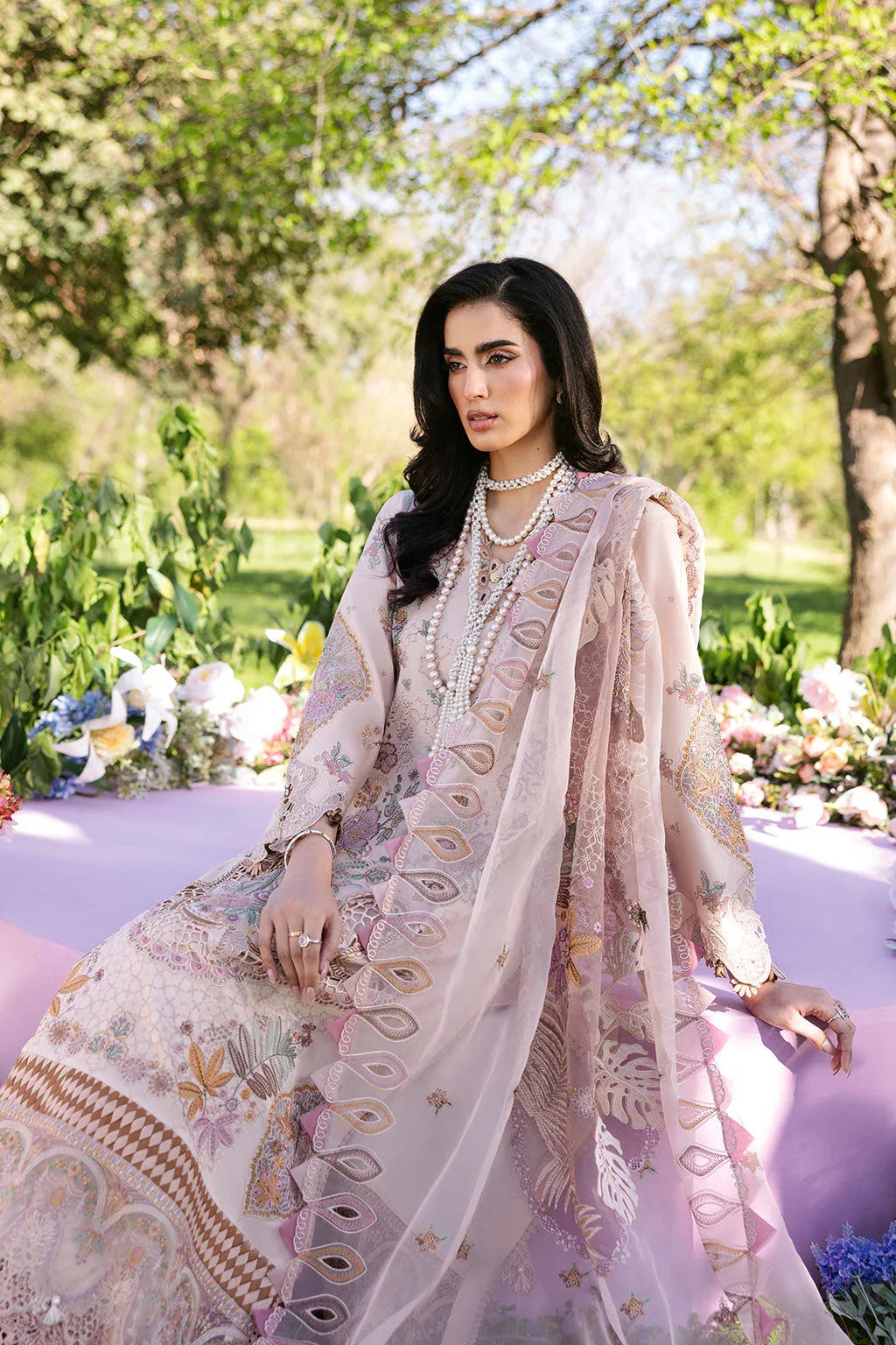 Ramsha | Riwayat Lawn Collection | Y-1308 - Rang-e-Khaas