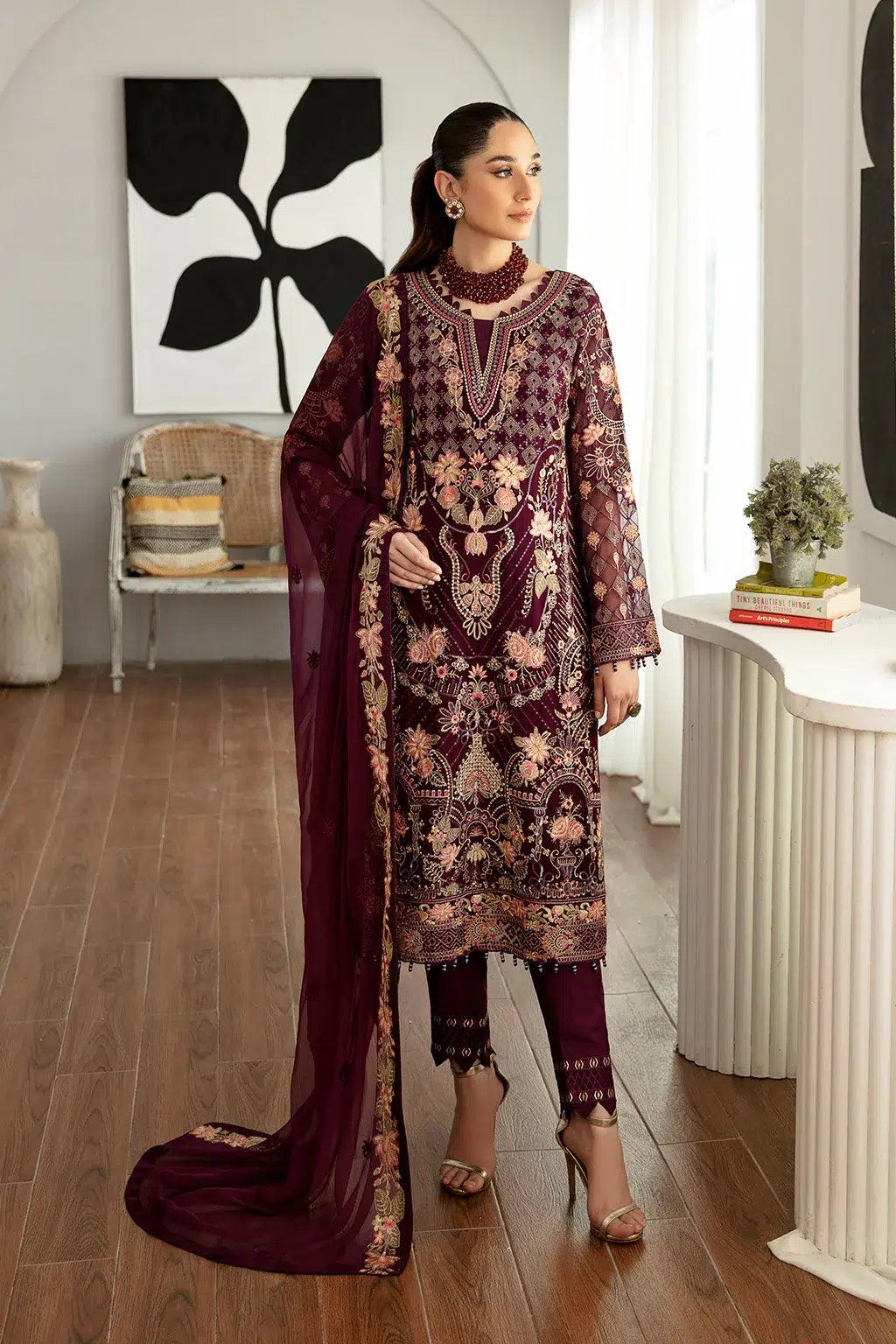 Ramsha | Rangoon Chiffon Collection | D-1104 - Rang-e-Khaas