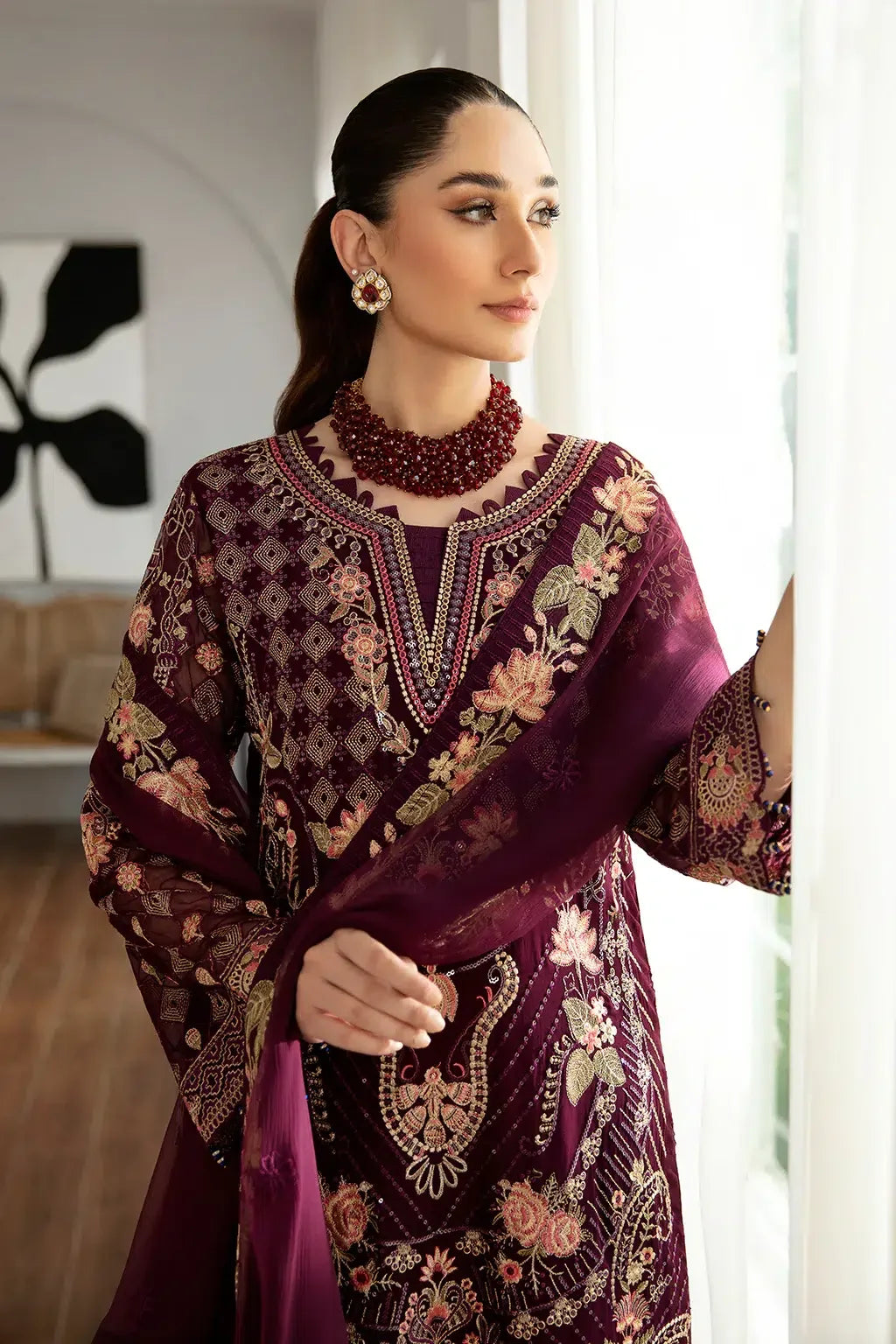 Ramsha | Rangoon Chiffon Collection | D-1104 - Rang-e-Khaas