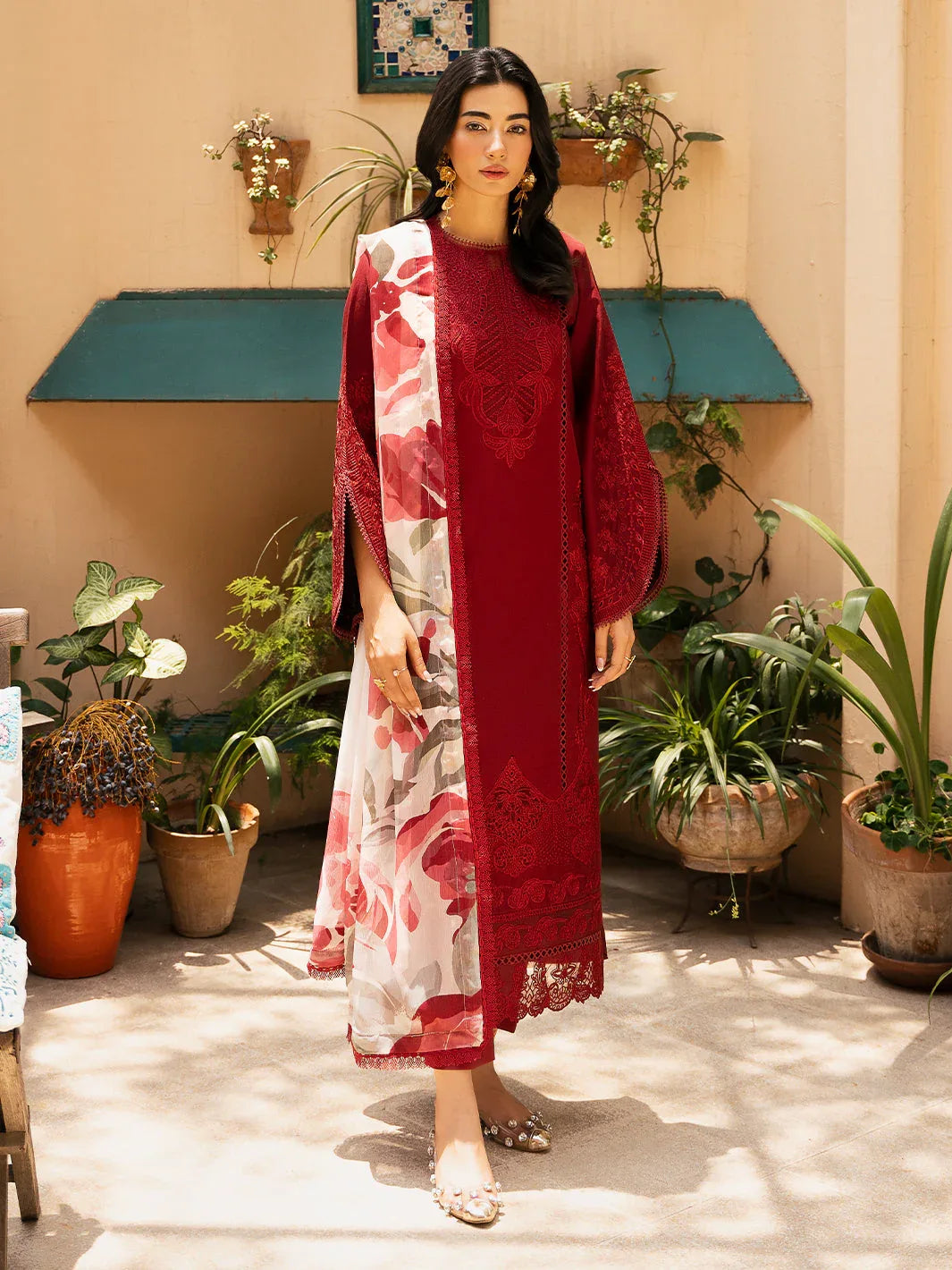 Izel | Dastak Luxury Lawn | REET - Rang-e-Khaas