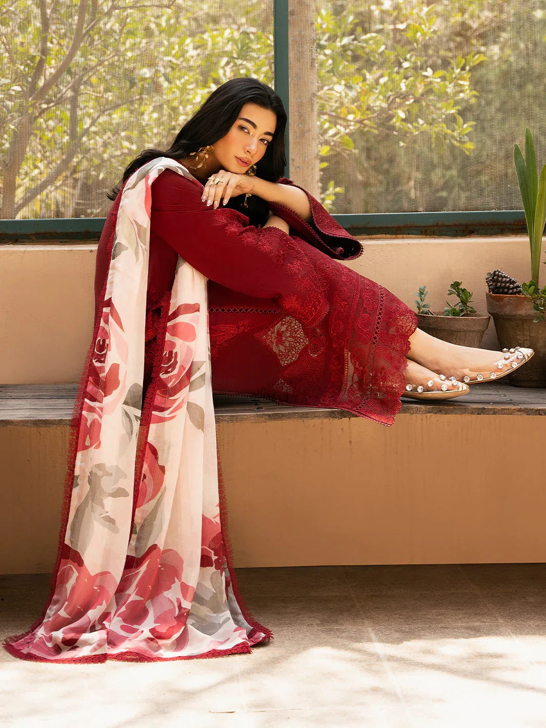 Izel | Dastak Luxury Lawn | REET - Rang-e-Khaas