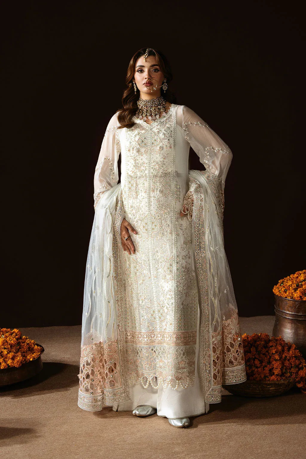 Ramsha | Dastak Luxury Chiffon Collection | Q-204 - Rang-e-Khaas