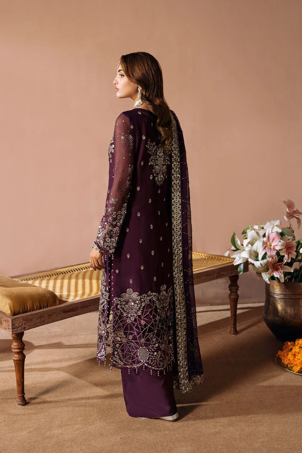 Ramsha | Dastak Luxury Chiffon Collection | Q-208 - Rang-e-Khaas