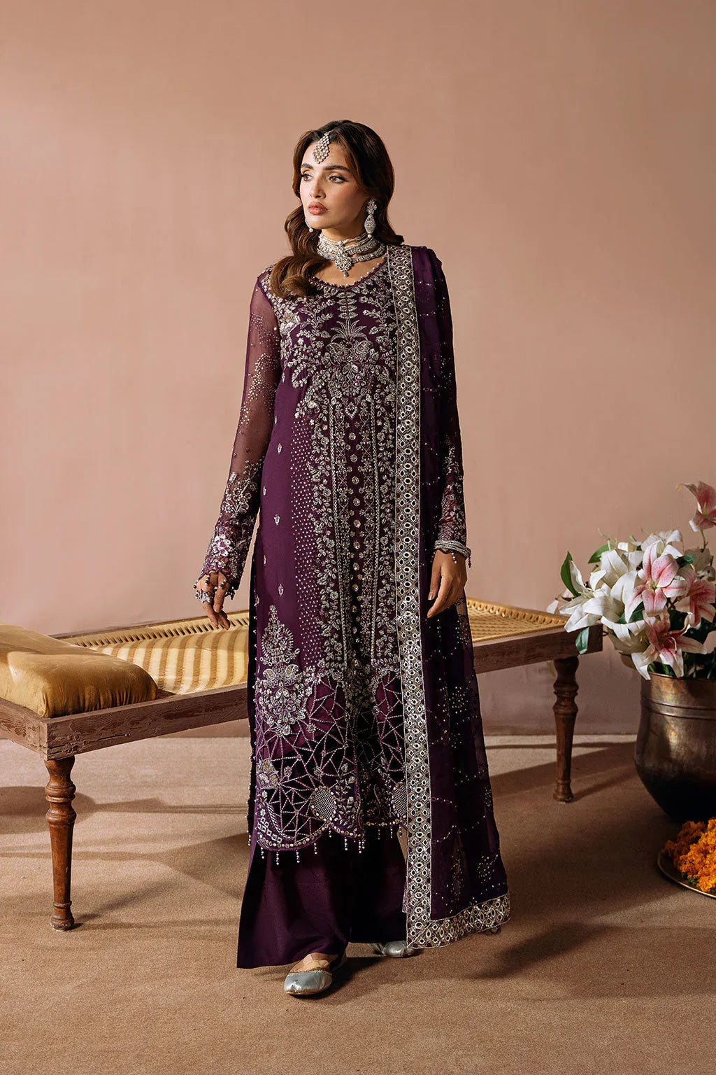 Ramsha | Dastak Luxury Chiffon Collection | Q-208 - Rang-e-Khaas