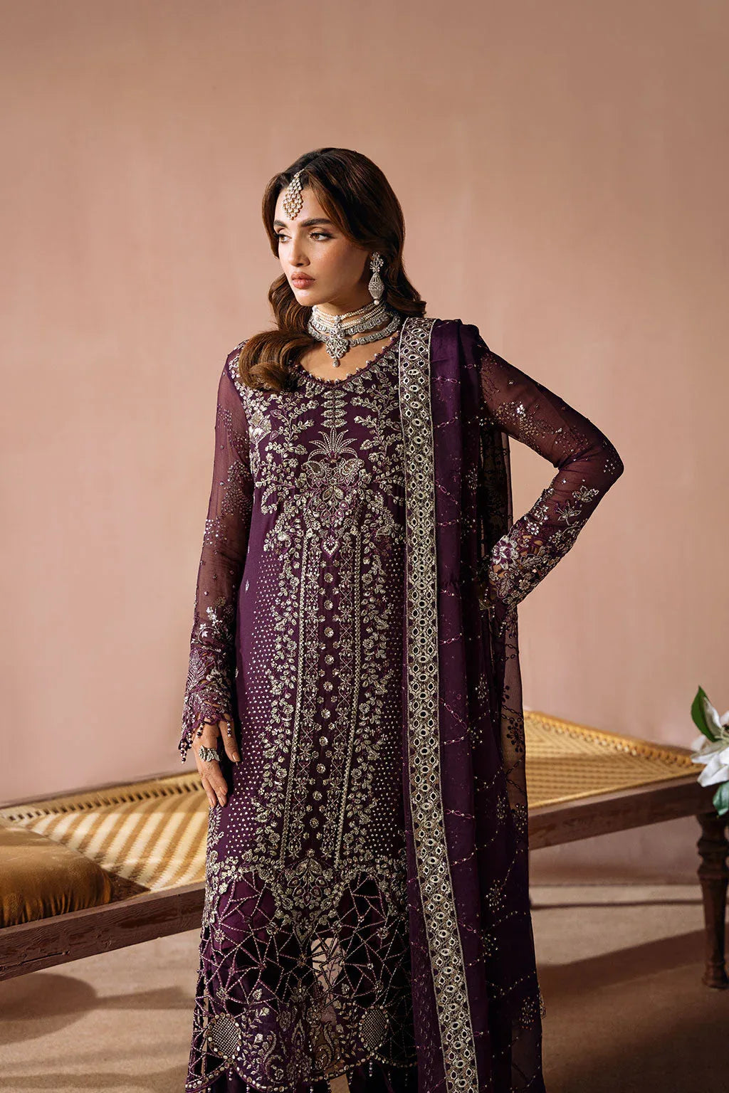 Ramsha | Dastak Luxury Chiffon Collection | Q-208 - Rang-e-Khaas