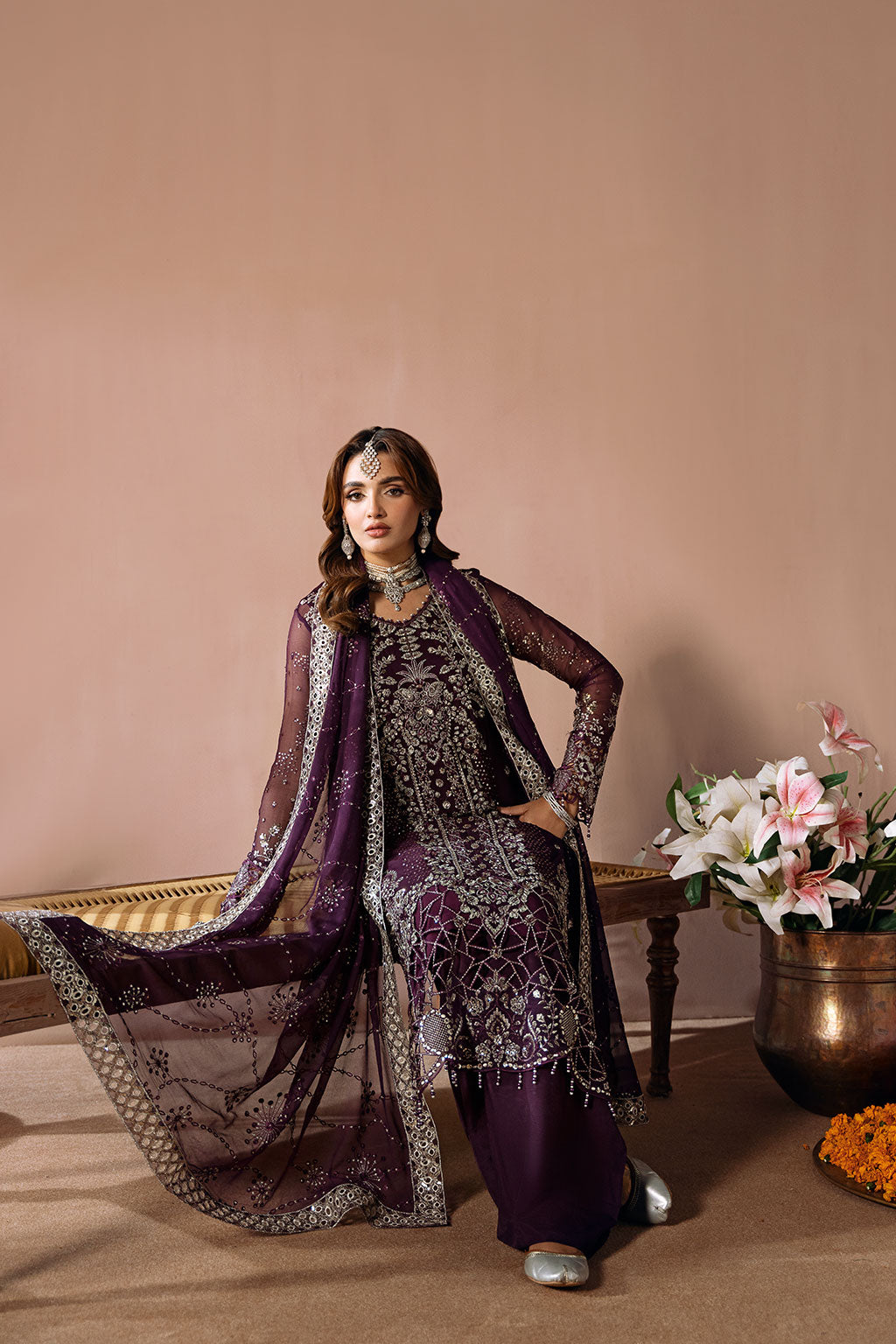 Ramsha | Dastak Luxury Chiffon Collection | Q-208