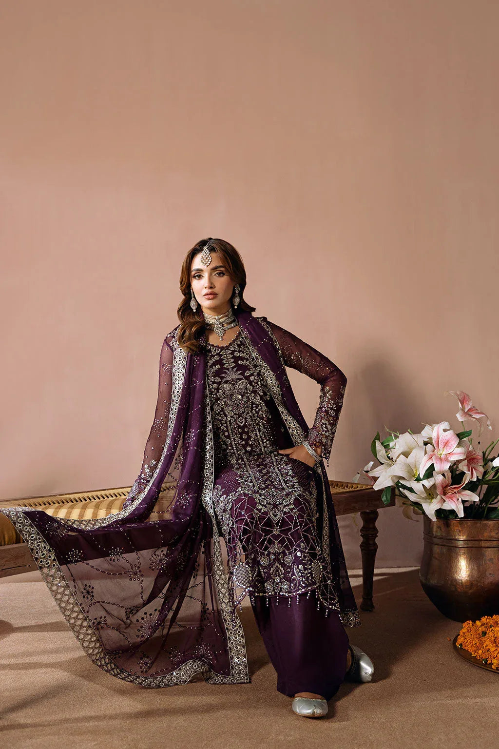 Ramsha | Dastak Luxury Chiffon Collection | Q-208 - Rang-e-Khaas