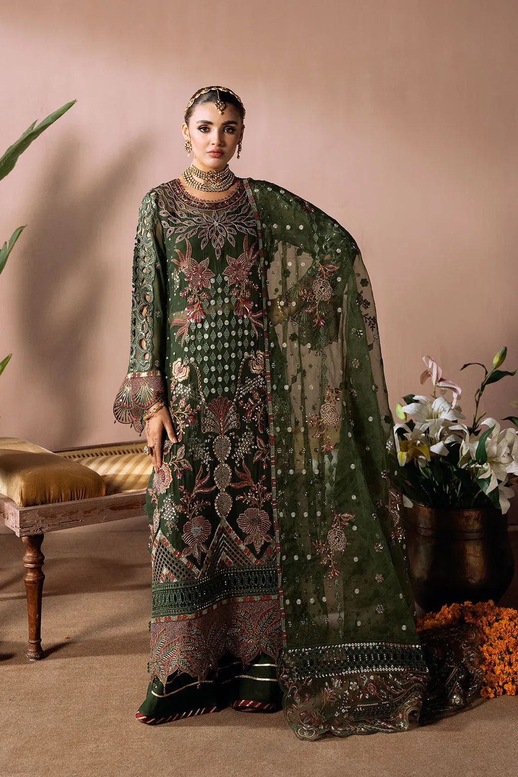 Ramsha | Dastak Luxury Chiffon Collection | Q-201 - Rang-e-Khaas