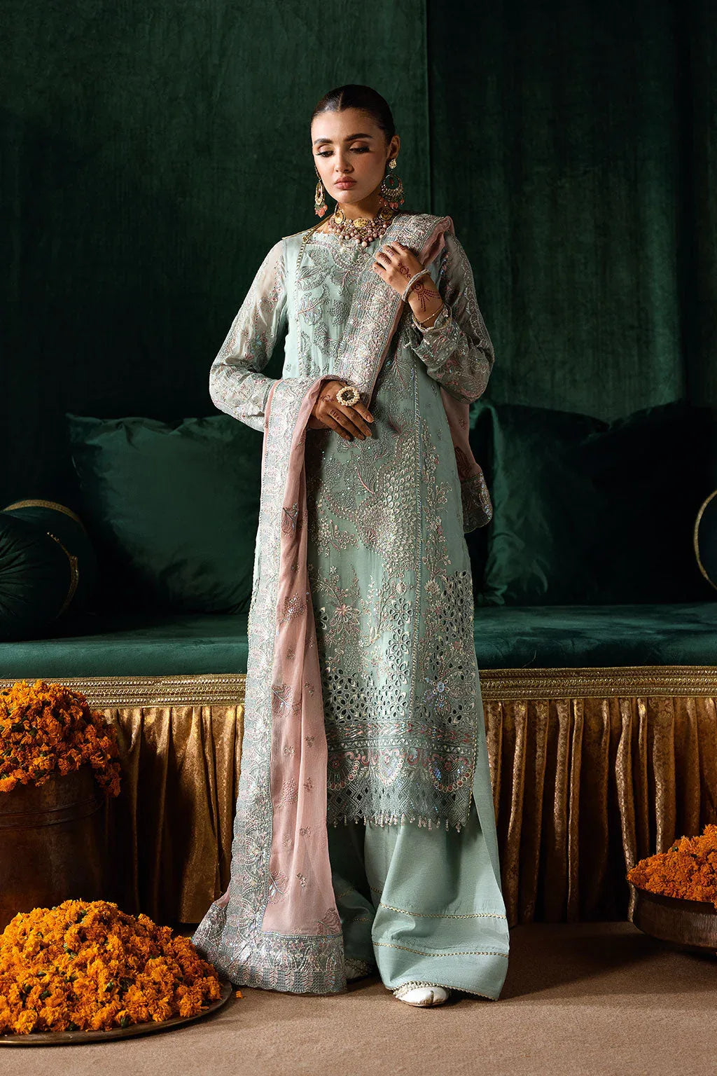 Ramsha | Dastak Luxury Chiffon Collection | Q-206 - Rang-e-Khaas