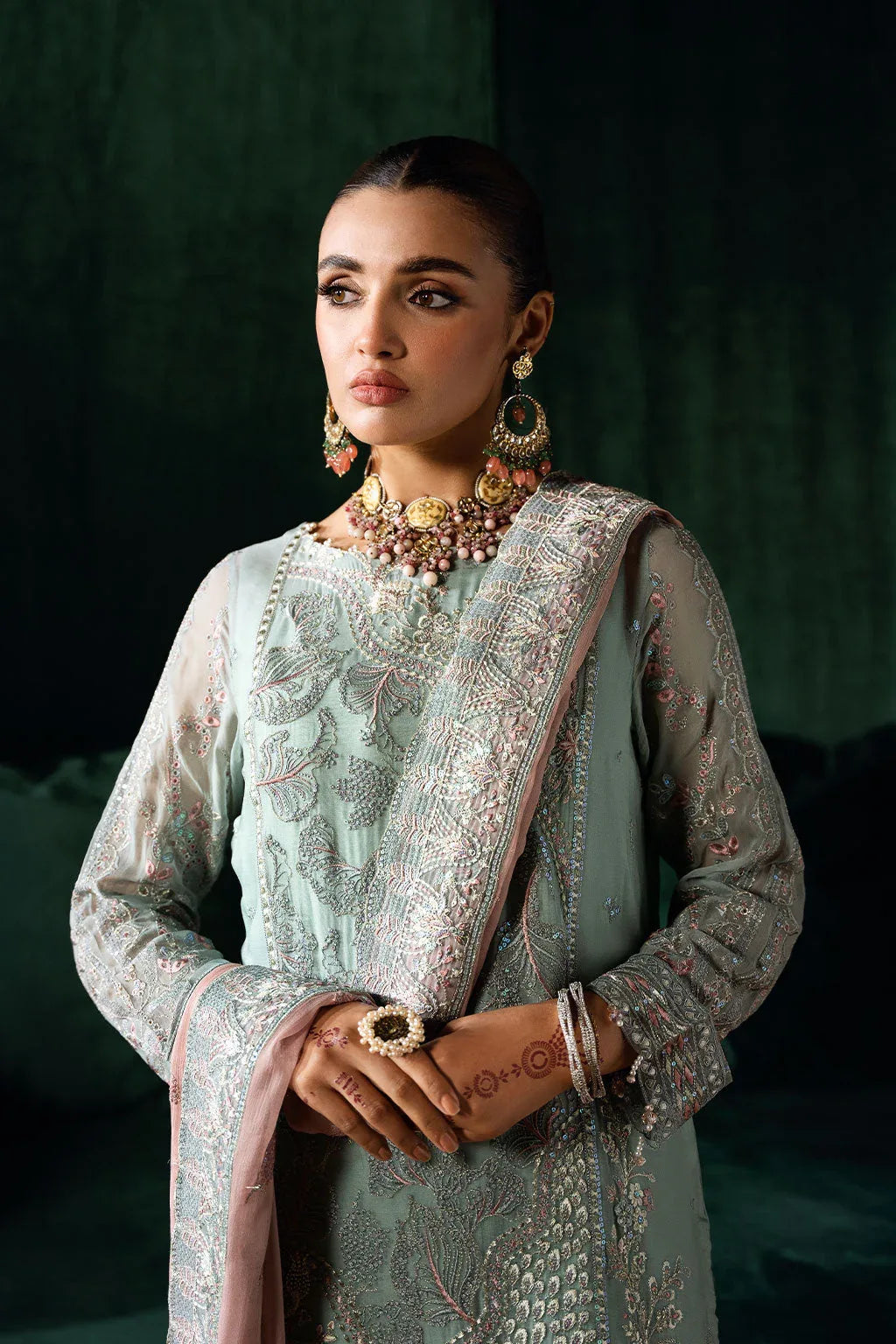 Ramsha | Dastak Luxury Chiffon Collection | Q-206 - Rang-e-Khaas