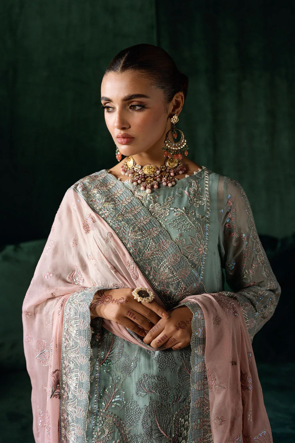 Ramsha | Dastak Luxury Chiffon Collection | Q-206 - Rang-e-Khaas