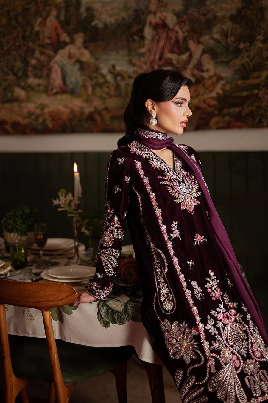 Saira Rizwan | Velvet Pret 25 | SHABNAM-SRVP25-05 - Rang-e-Khaas