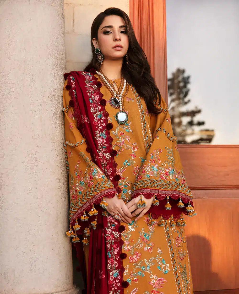 Republic Womenswear | Noemei Luxury Shawl 23 | NWU23-D2-B - Rang-e-Khaas