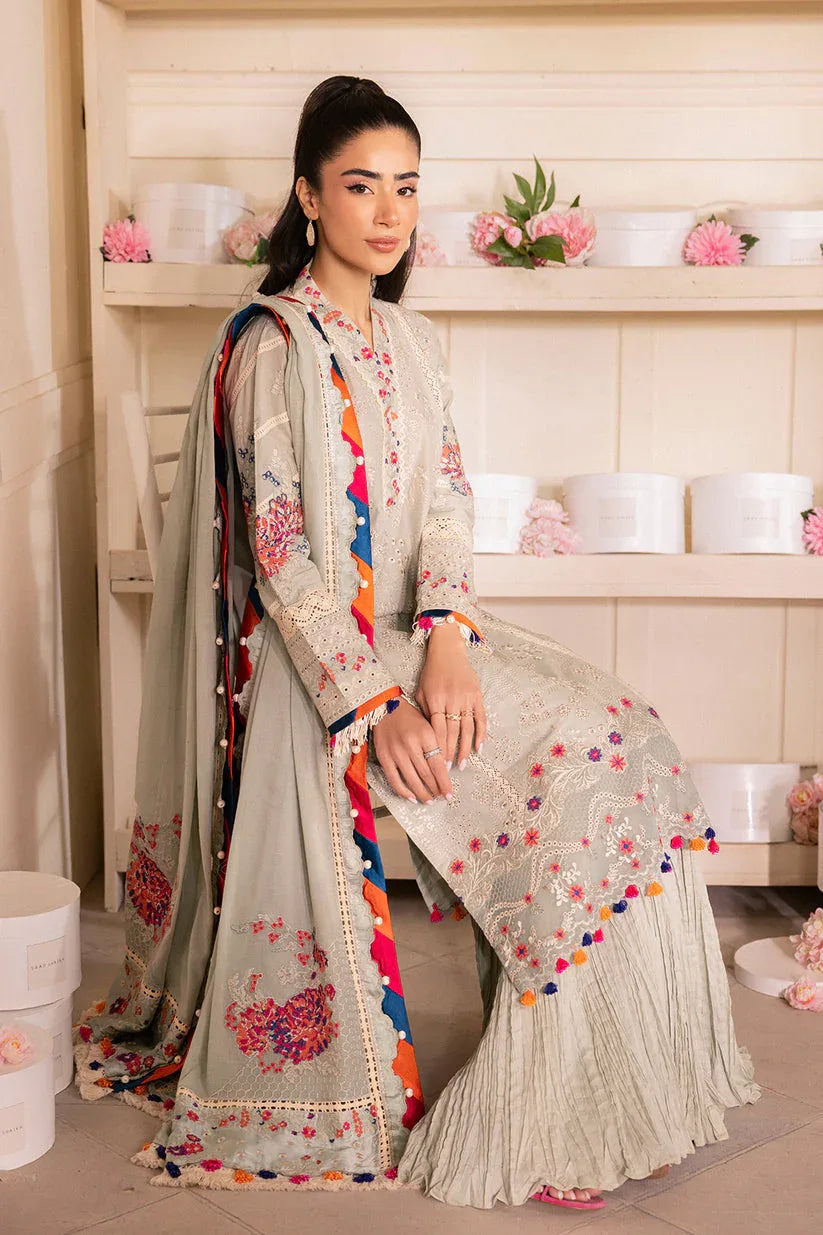 Saad Shaikh | LaAmour Luxury Lawn | Elara - Rang-e-Khaas