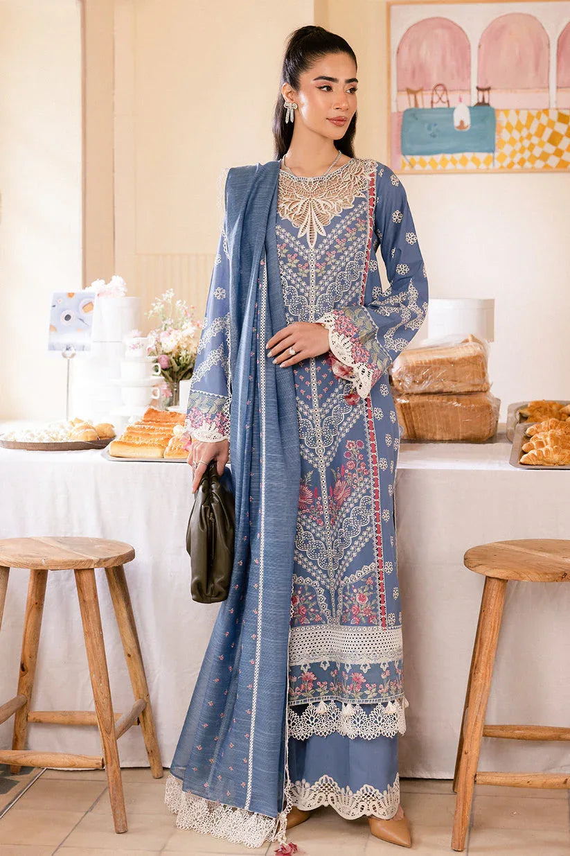 Saad Shaikh | LaAmour Luxury Lawn | Una - Rang-e-Khaas