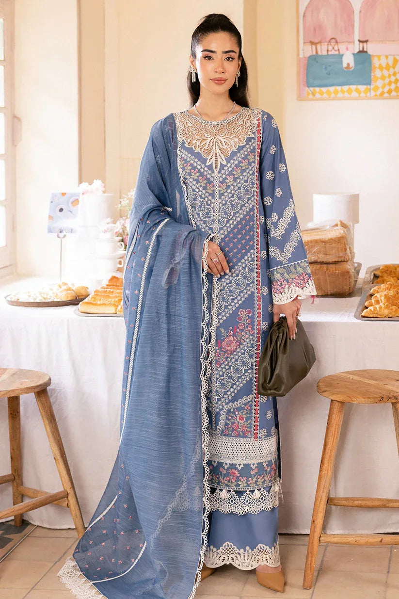 Saad Shaikh | LaAmour Luxury Lawn | Una - Rang-e-Khaas