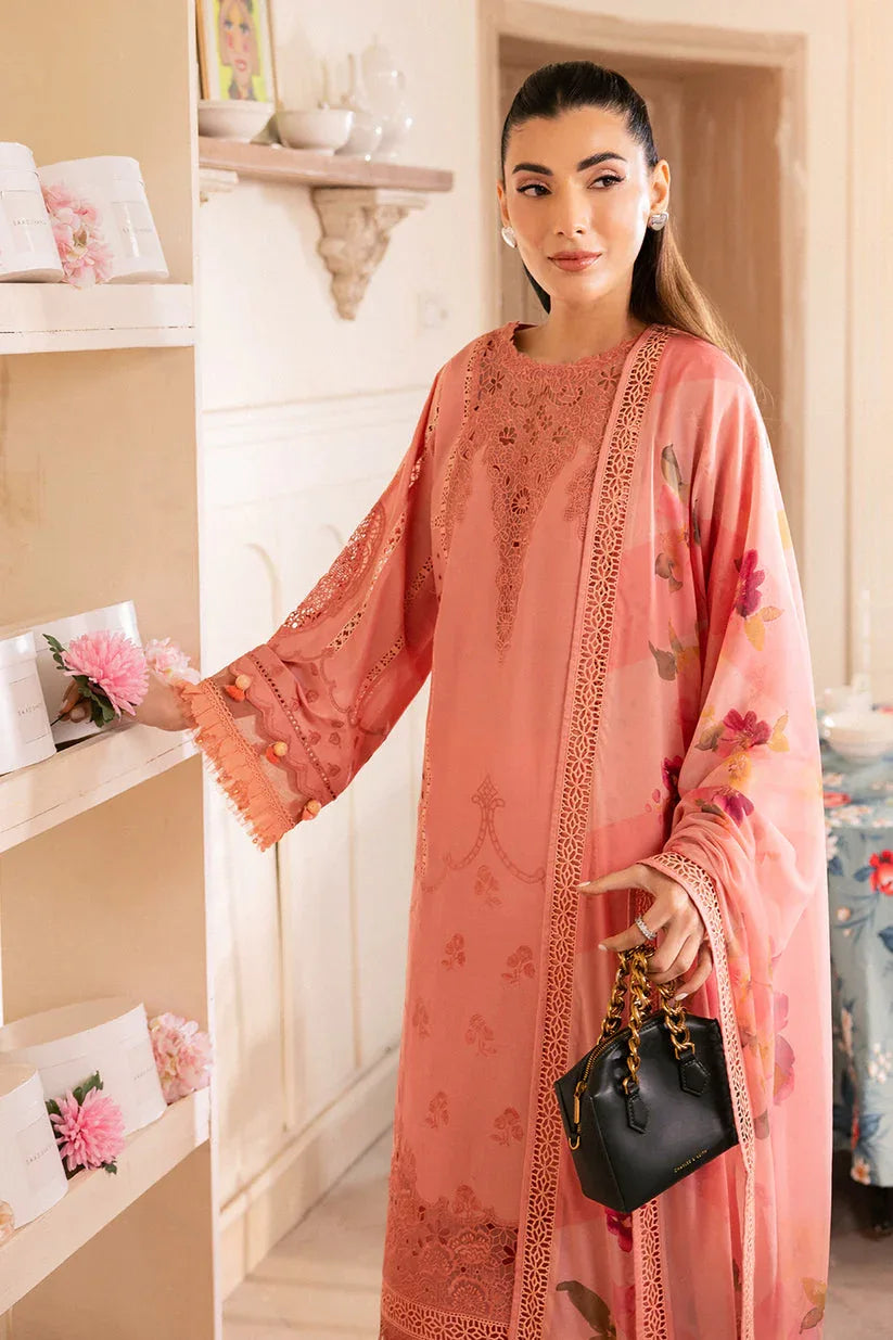 Saad Shaikh | LaAmour Luxury Lawn | Blossom - Rang-e-Khaas