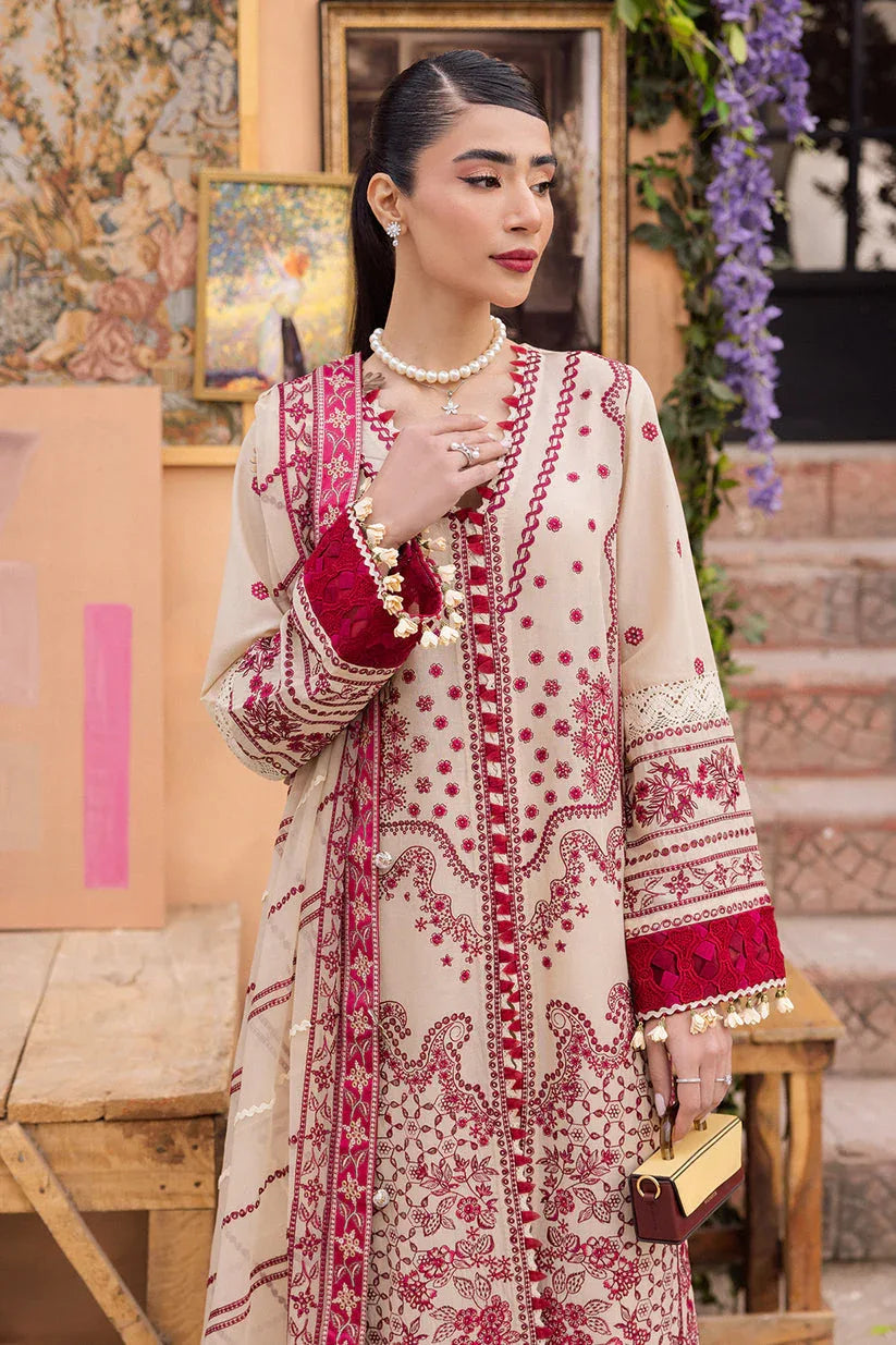 Saad Shaikh | LaAmour Luxury Lawn | Zena - Rang-e-Khaas