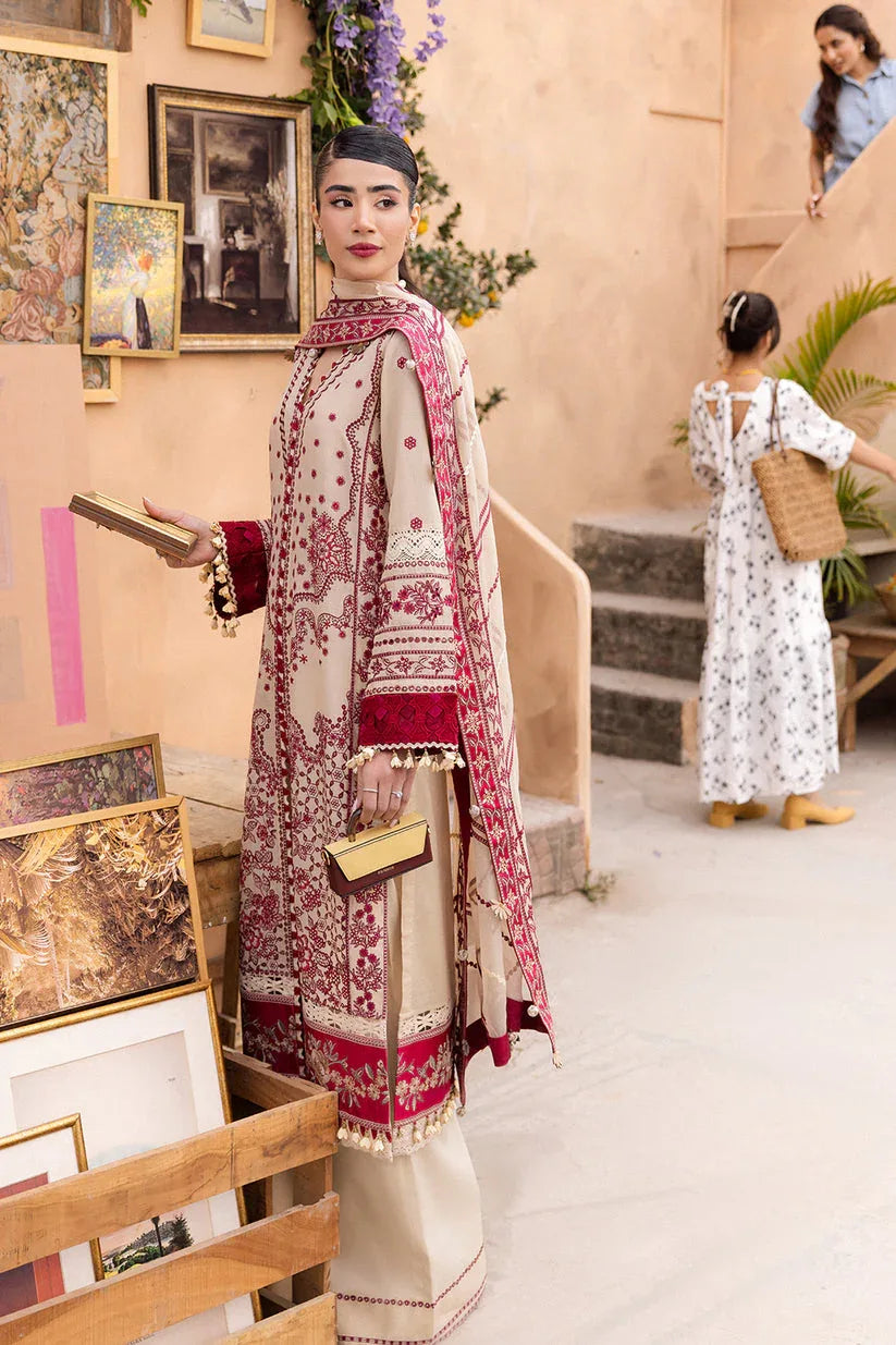 Saad Shaikh | LaAmour Luxury Lawn | Zena - Rang-e-Khaas