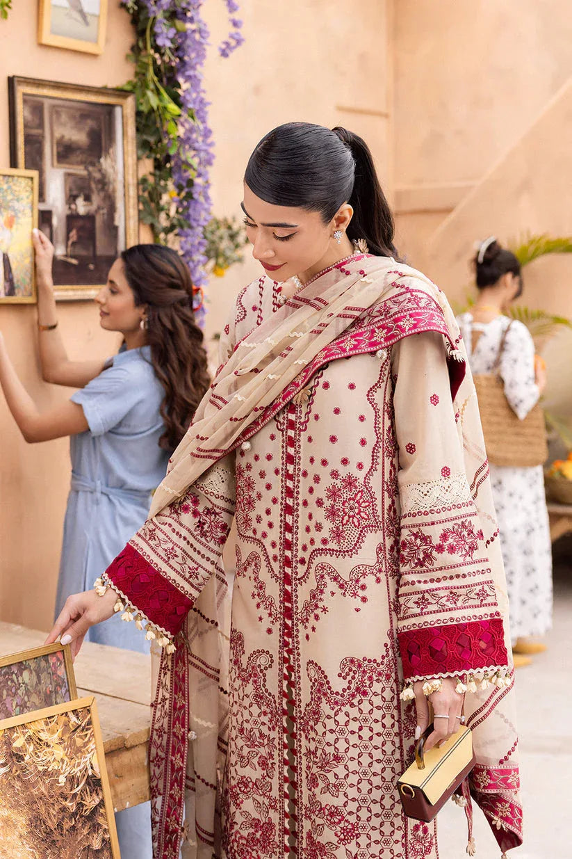 Saad Shaikh | LaAmour Luxury Lawn | Zena - Rang-e-Khaas