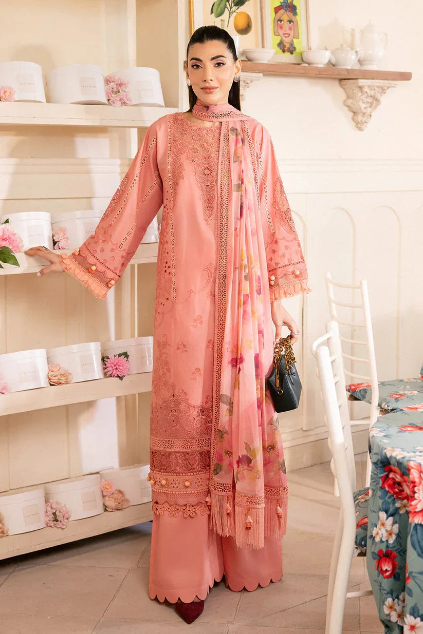 Saad Shaikh | LaAmour Luxury Lawn | Blossom - Rang-e-Khaas
