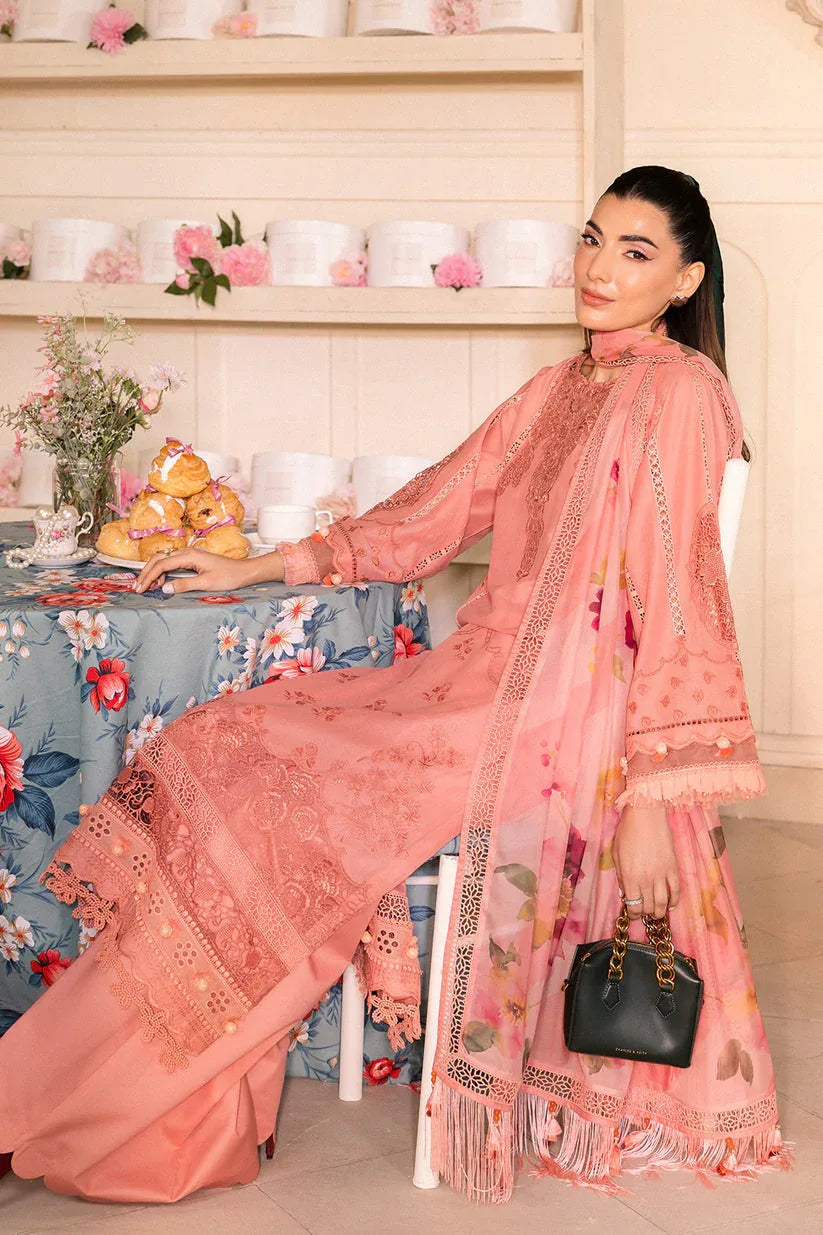 Saad Shaikh | LaAmour Luxury Lawn | Blossom - Rang-e-Khaas