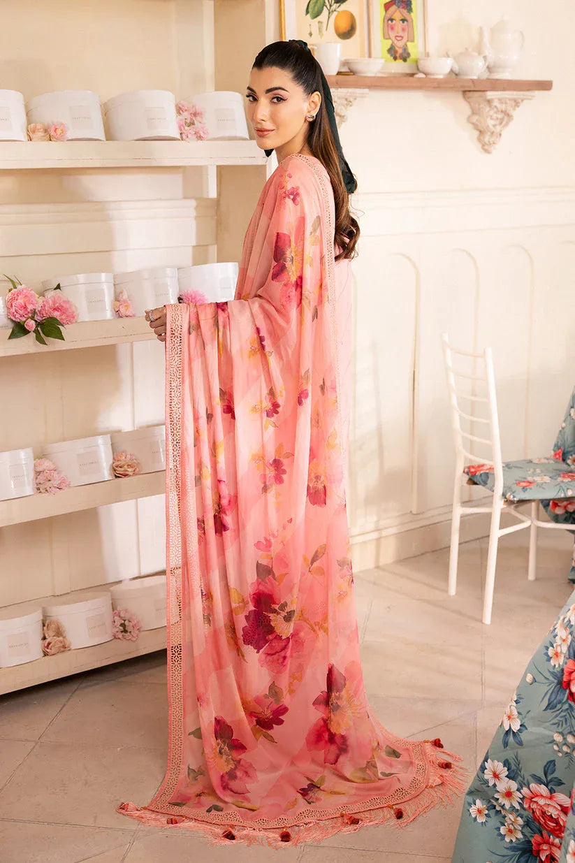 Saad Shaikh | LaAmour Luxury Lawn | Blossom - Rang-e-Khaas