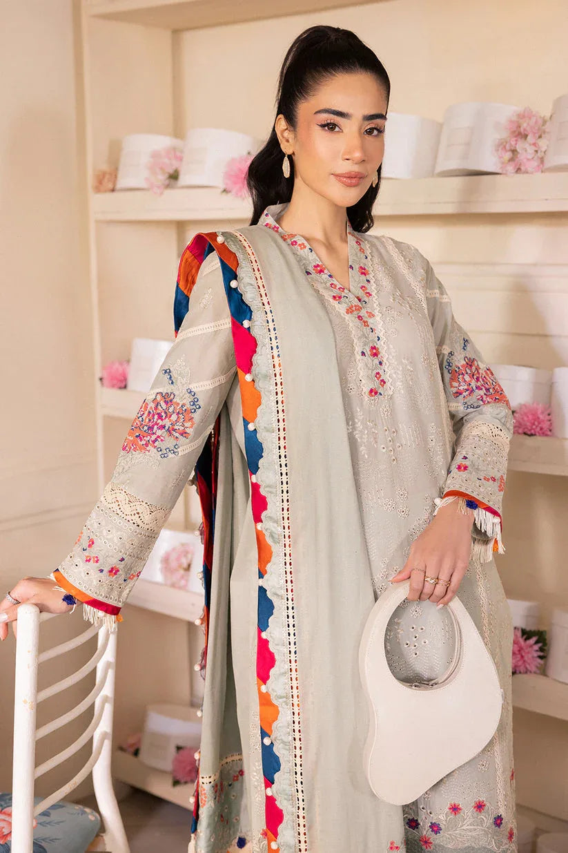 Saad Shaikh | LaAmour Luxury Lawn | Elara - Rang-e-Khaas