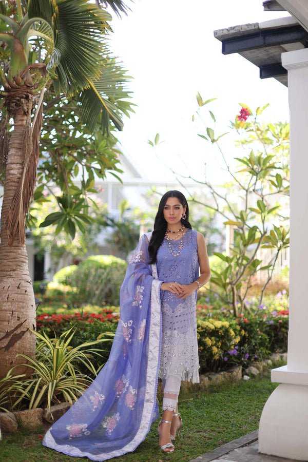 Noor by Saadia Asad | Luxury Chikankari Lawn24 | D9-B Purple