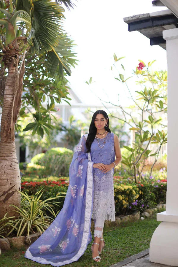 Noor by Saadia Asad | Luxury Chikankari Lawn24 | D9-B Purple - Rang-e-Khaas