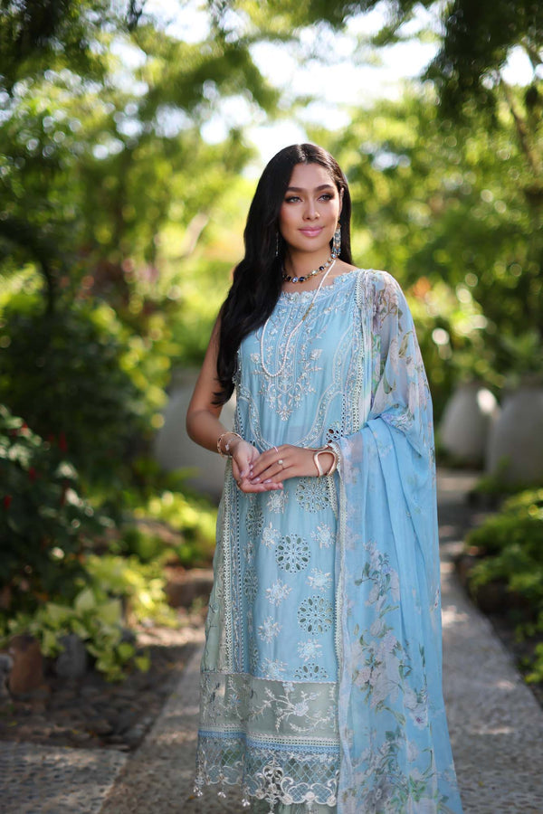 Noor by Saadia Asad | Luxury Chikankari Lawn24 | D2-A Geroze