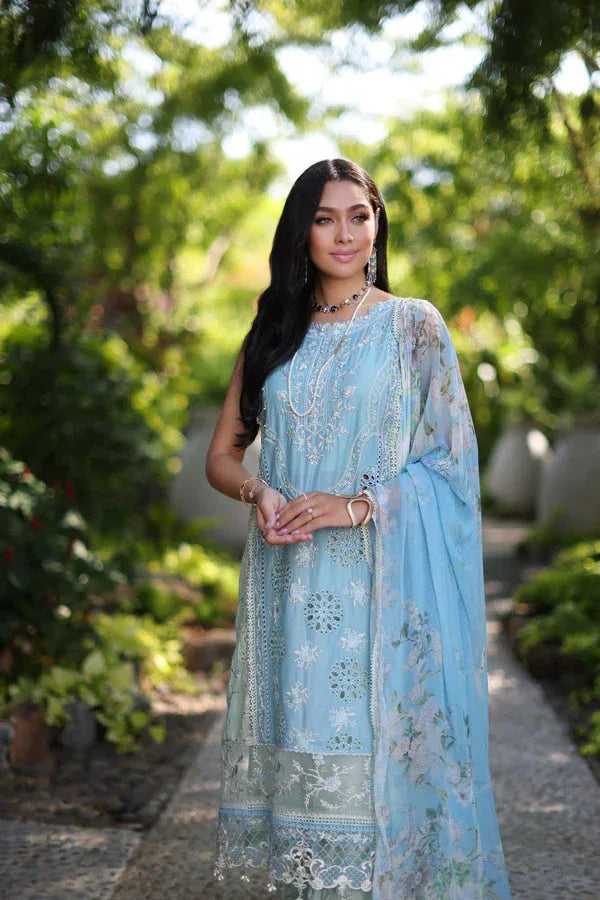 Noor by Saadia Asad | Luxury Chikankari Lawn24 | D2-A Geroze - Rang-e-Khaas