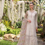 Noor by Saadia Asad | Luxury Chikankari Lawn24 | D3-B Beige Schifli