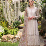 Noor by Saadia Asad | Luxury Chikankari Lawn24 | D3-B Beige Schifli