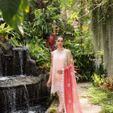 Noor by Saadia Asad | Luxury Chikankari Lawn24 | D7-B Peach Tkm
