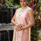 Noor by Saadia Asad | Luxury Chikankari Lawn24 | D7-B Peach Tkm