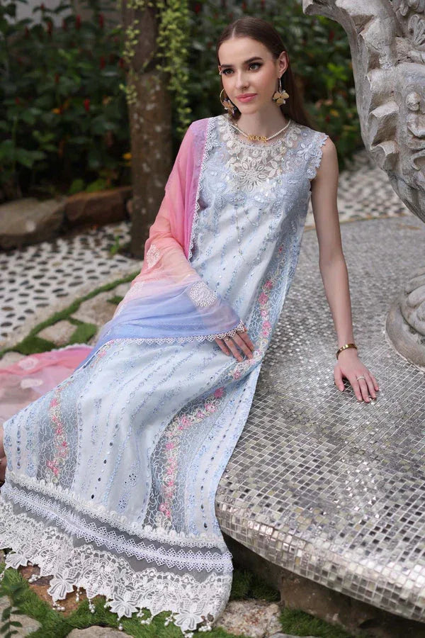 Noor by Saadia Asad | Luxury Chikankari Lawn24 | D7-A Multi Tkm - Rang-e-Khaas