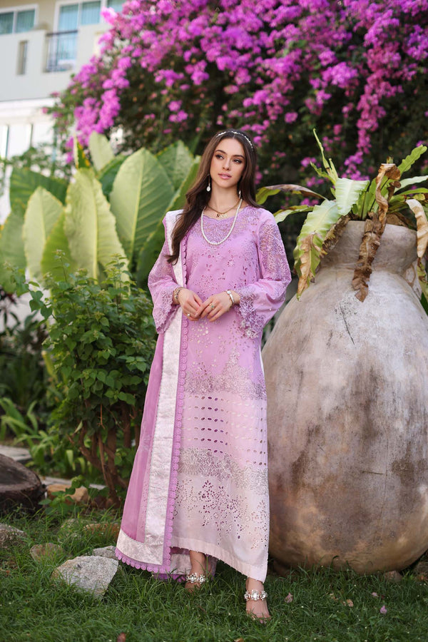 Noor by Saadia Asad | Luxury Chikankari Lawn24 | D9-A Pink