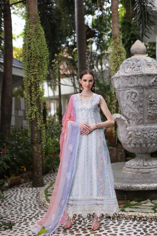 Noor by Saadia Asad | Luxury Chikankari Lawn24 | D7-A Multi Tkm - Rang-e-Khaas