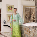 Noor by Saadia Asad | Luxury Chikankari Lawn24 | D5-A Aqua Ombre