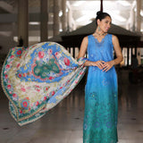 Noor by Saadia Asad | Luxury Chikankari Lawn24 | D5-B Blue Ombre